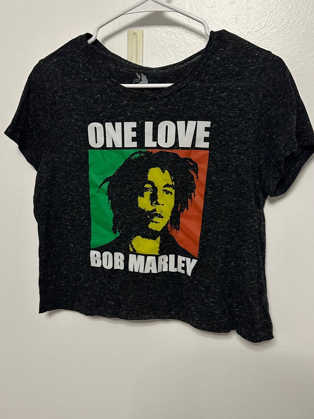 Zion Rootswear Black Tee with Red, Yellow & Green Graphic